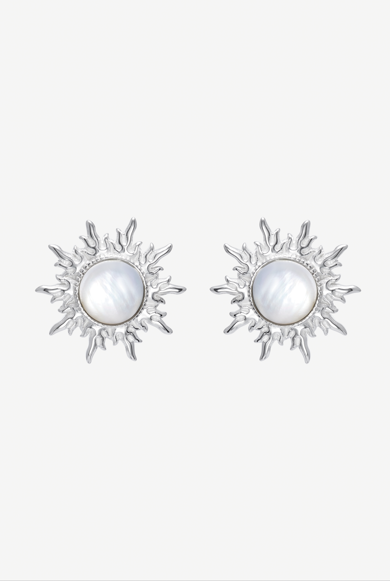 Earrings "Matahari" silver