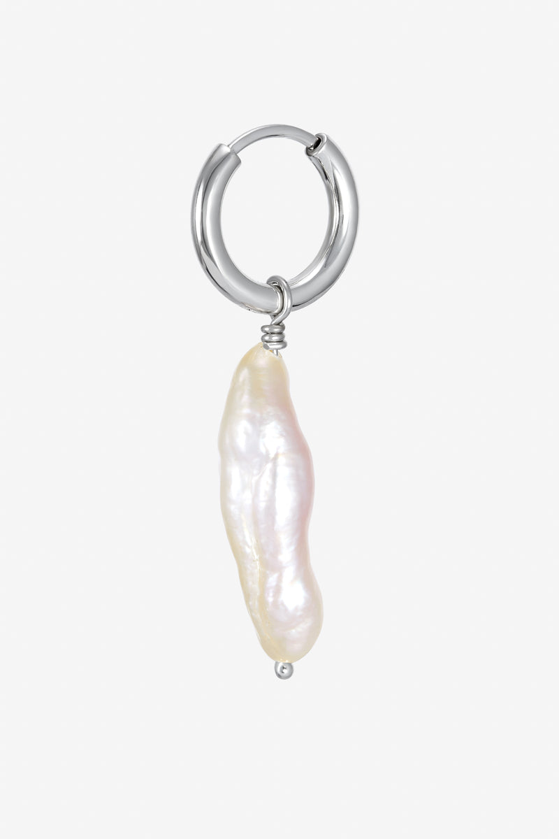 Earrings "Rose Pearl Sword"