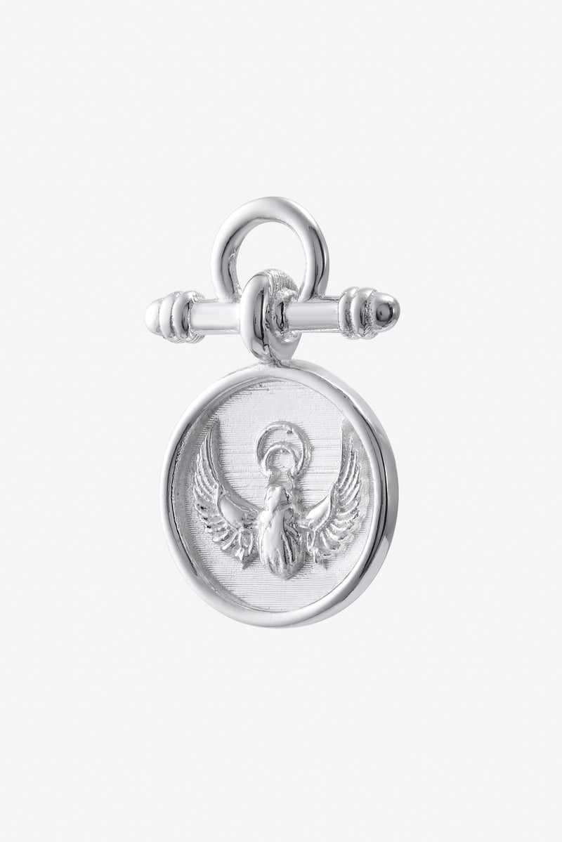 Earrings "Scarab" silver